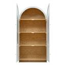 4-door 4-shelf display cabinet "Rose Blossom" Ivory, 180x91 cm Ivory