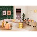Set of 2 "Caro" wall stickers Green, 25.4x25.4 cm Green