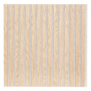 Set of 3 "Colva" wood slat decorative panels Light oak effect, Greige background, 60x60 cm Light oak effect / Grey background