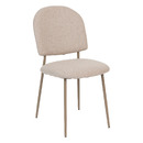 Dining table set "Anaya" + 4 chairs "Kamili" 1 dining table L. 180 cm and 4 chairs Beige
