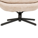 Swivel armchair and footstool Set "Stelan" Clay Beige