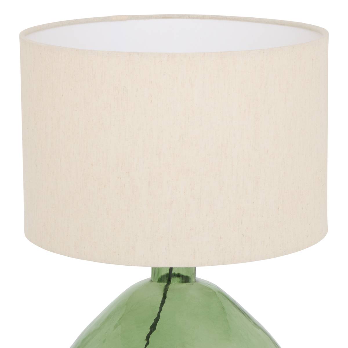 Lamp "Melly" Cotton, Green, H.55 cm Green