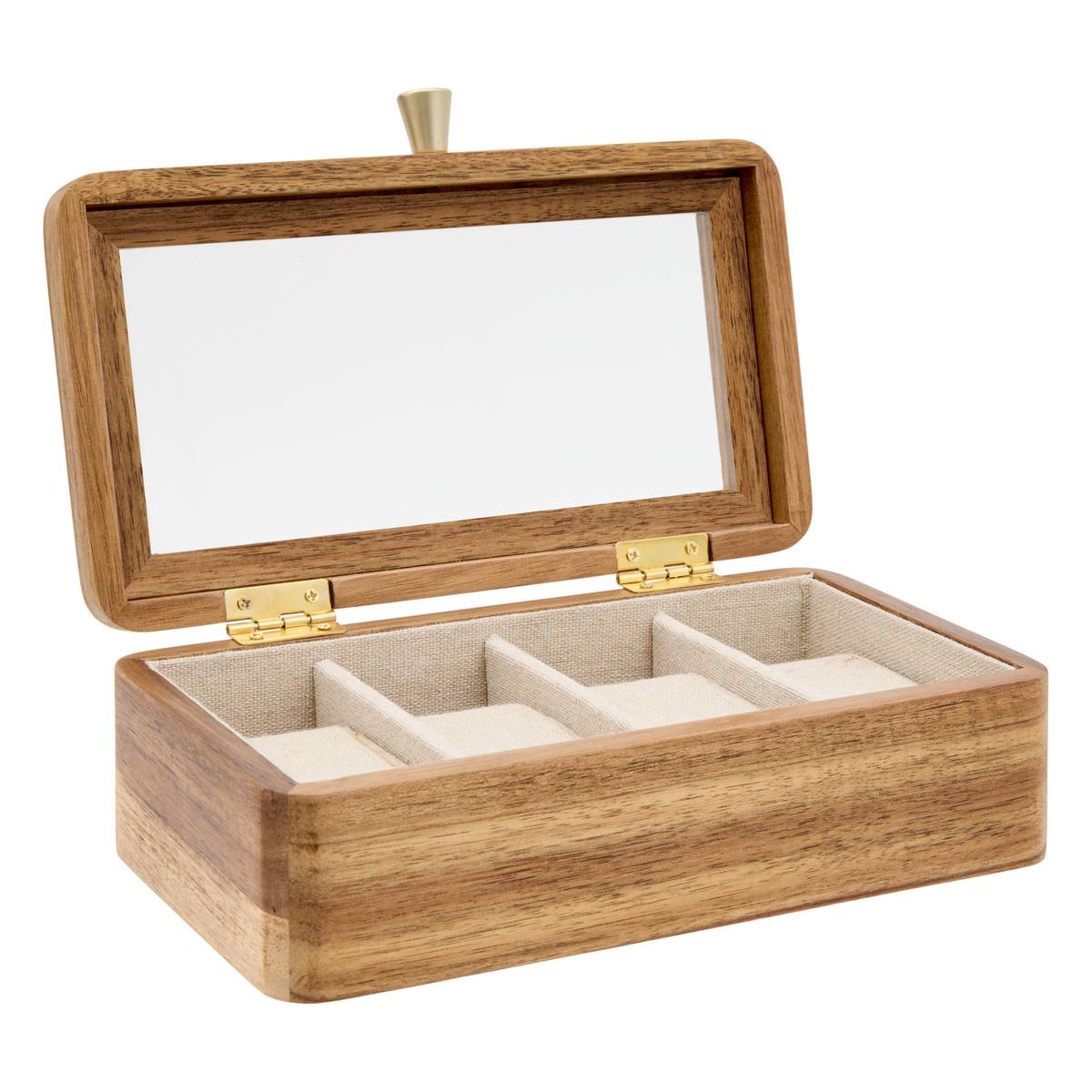 Watch Box "Assia" Acacia, Brown, 21.5x13.5 cm Brown