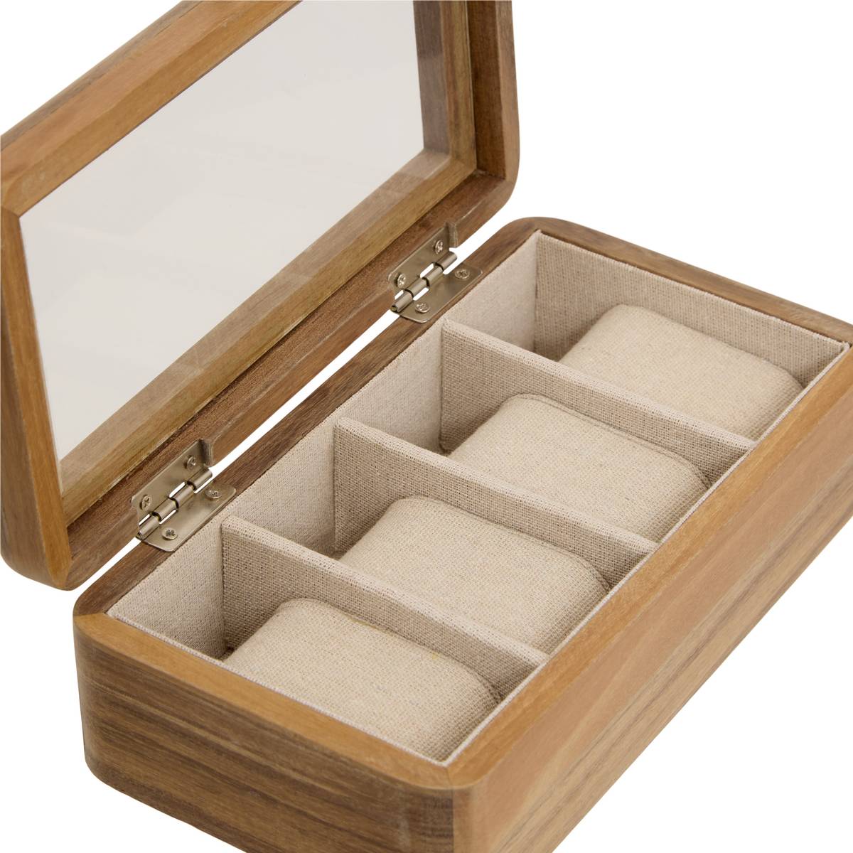 Watch Box "Assia" Acacia, Brown, 21.5x13.5 cm Brown