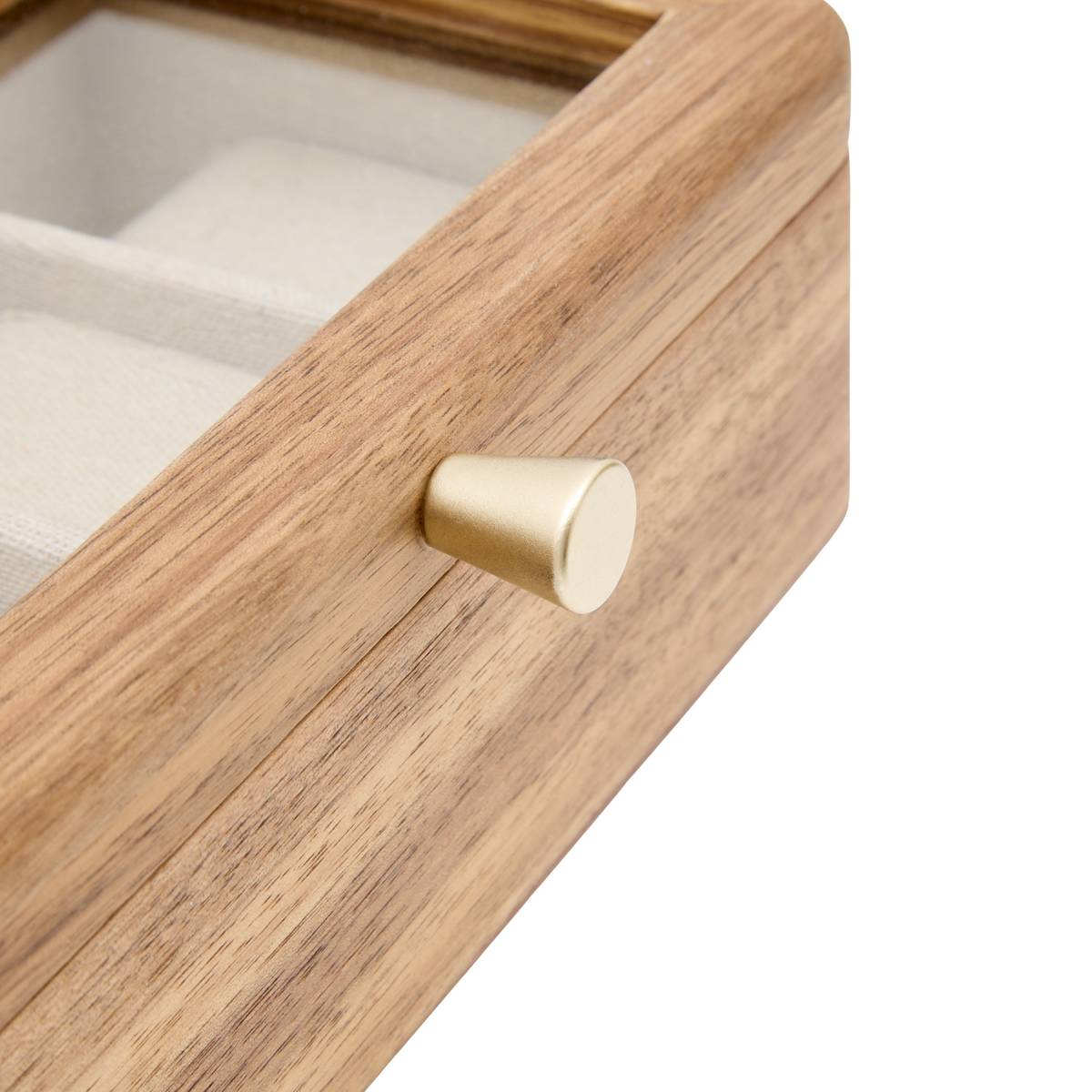 Watch Box "Assia" Acacia, Brown, 21.5x13.5 cm Brown