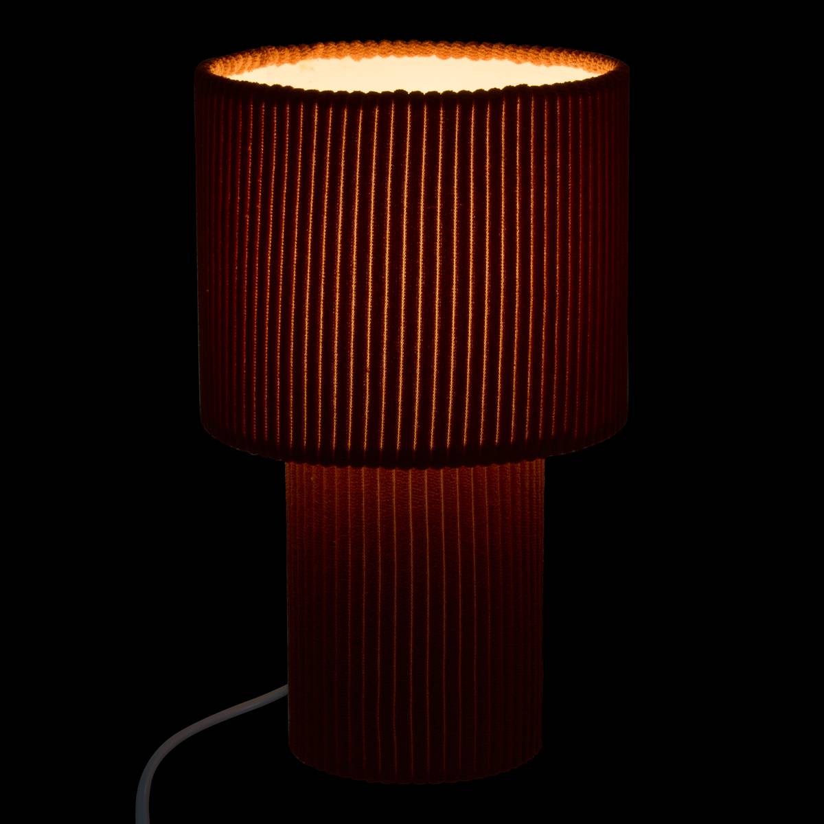 Lamp "Jolina" Cotton, Terracotta, H.28 cm Terracotta