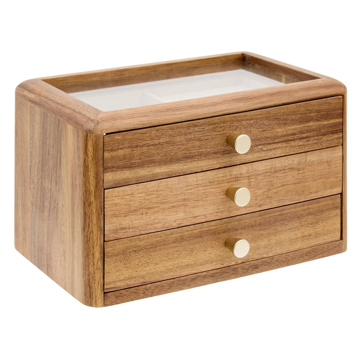 Jewelry box "Assia" Acacia, Brown, 25x19 cm Brown