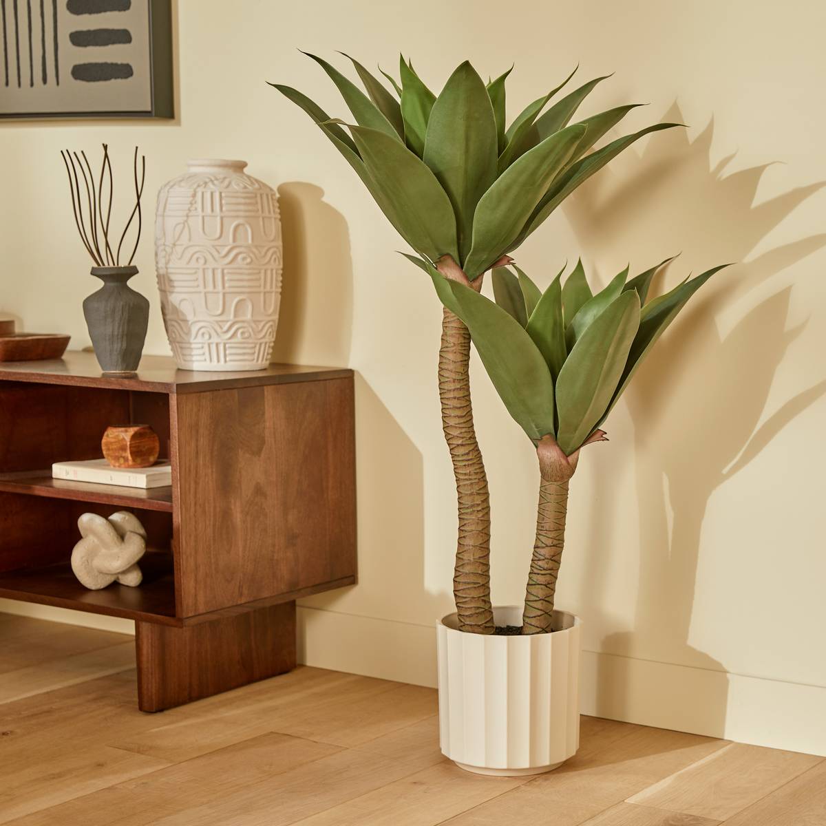 Plante artificielle en pot "Nyero" H.96 cm Green