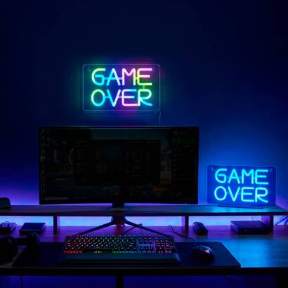 Led neon "game" multicolored, 30x8 cm