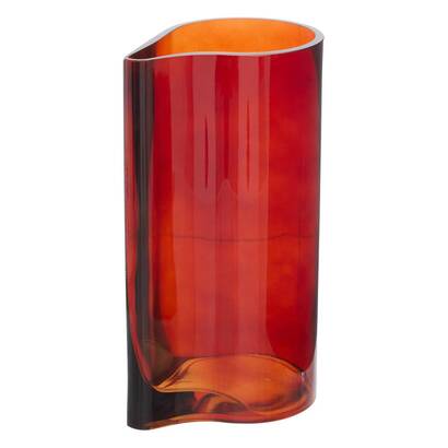 Vase "fiva" glass, amber, h.30 cm