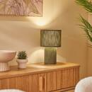 Lamp "Jolina" Cotton, Khaki green, H.28 cm Khaki green