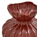 Vase "Mona" Stoneware , H.23.5 cm Bordeaux