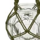 Plant pot cover "Elyo" Glass, H.73 cm Beige