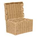 Set of 3 rectangular crates "Cyrielle" Steel, Beige, L.27.5/30/35 cm Beige