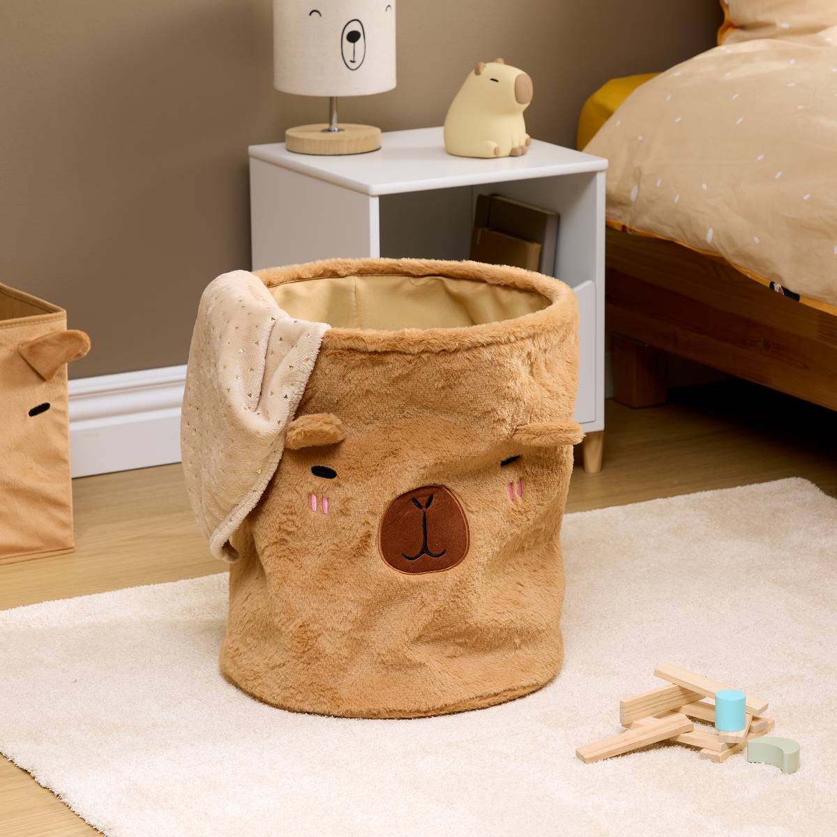 Foldable children's basket "Capy" Brown, D.35 cm Brown
