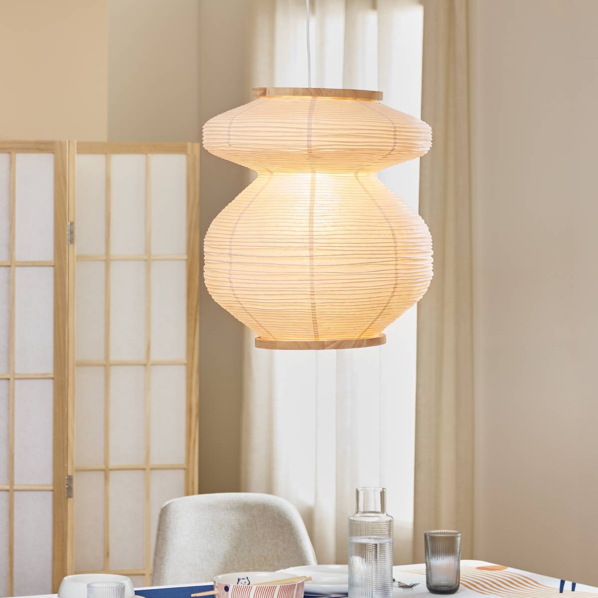 Pendant light "Nika" White, D.45 cm White
