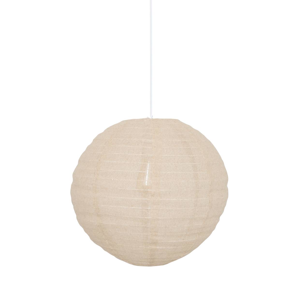 Lantern "Jordy" D.43 cm, Linen Beige Linen beige