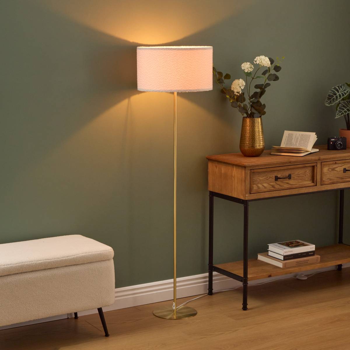 Floor lamp base "Galia" Gold, H.133 cm Gold