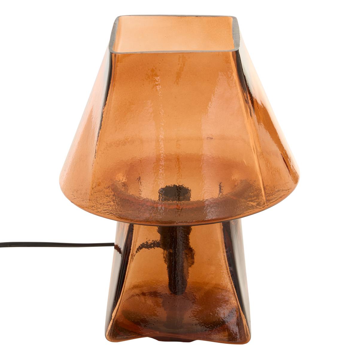 Lamp "Elita" Glass, Amber, H.26 cm Amber