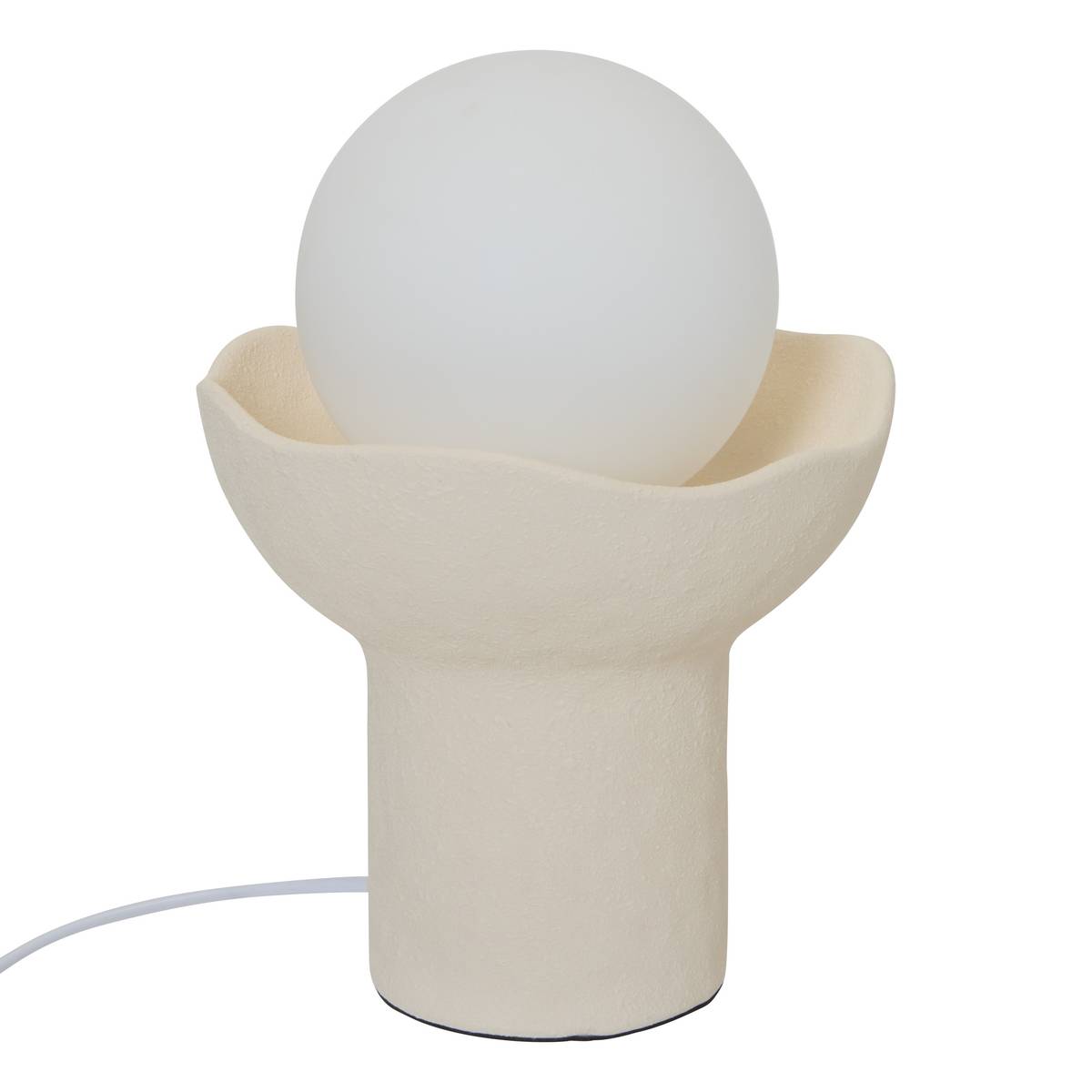 Lamp "Obine" Glass, Beige, H.29.5 cm Beige