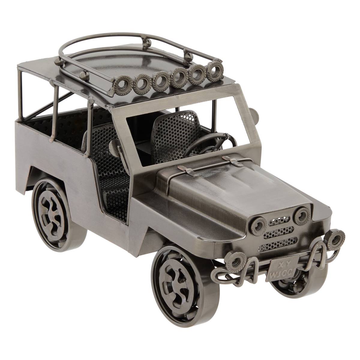 Voiture 4x4 décorative "Imran" Silver, L.24 cm Silver