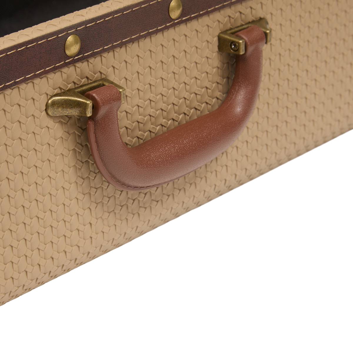 Set of 2 rectangular trunks "Bonie" Beige, L.40/45.5 cm Beige
