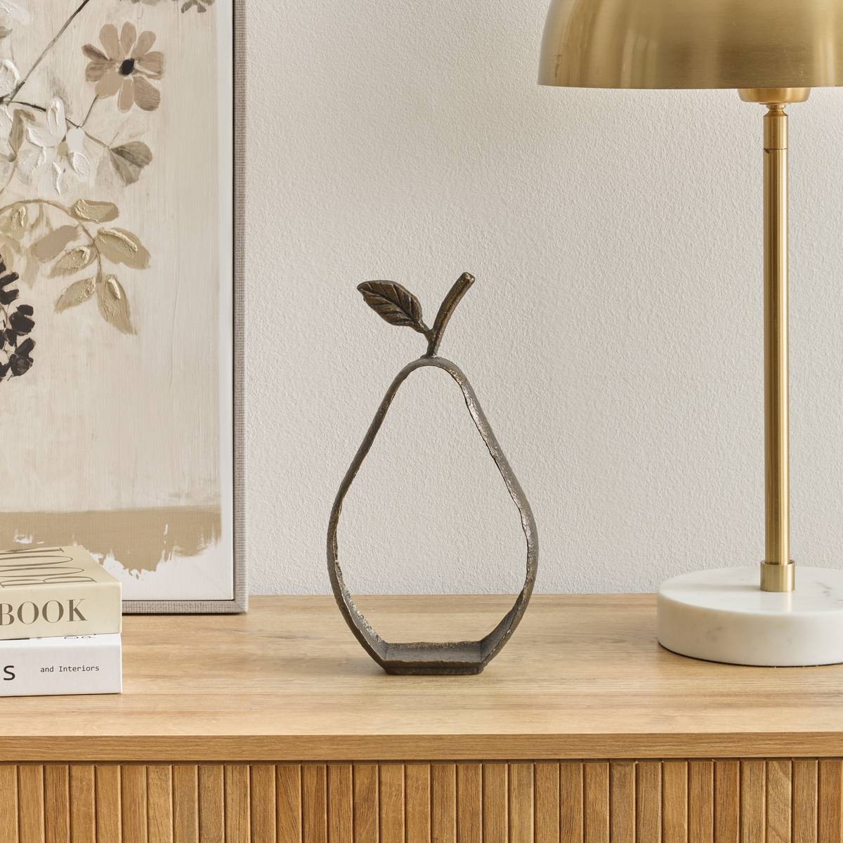 Fruit décoratif "Shilo" Steel, H.25 cm Apple