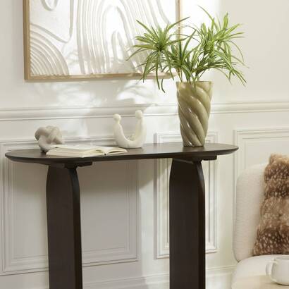Candle holder "mora" white, h.17 cm