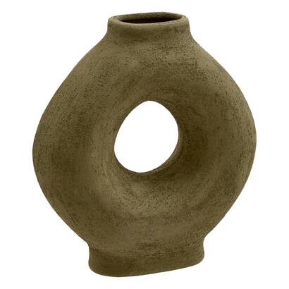 Vase "brea" dolomite, green, h.23.2 cm