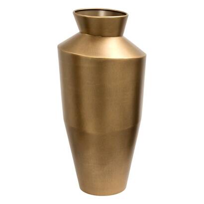 Vase "barrel" stainless steel, gold, h.40 cm
