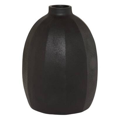 Vase "nyero" black, h.42 cm