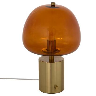 Lamp "elie" glass, amber, h.41 cm
