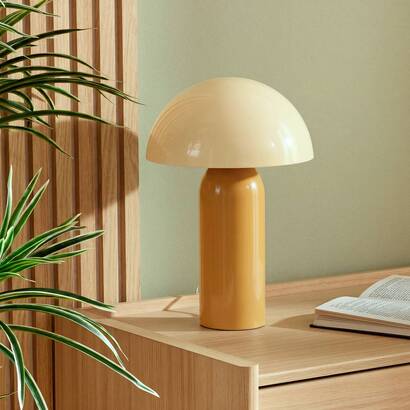 Lamp "lito" steel, ochre, h.37 cm