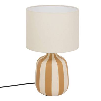 Lamp "vilma" linen, ochre, h.41.5 cm