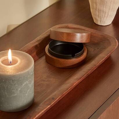 Nyero ashtray brown, d.10.5 cm