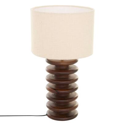 Lamp "rochi" steel, brown, h.60 cm