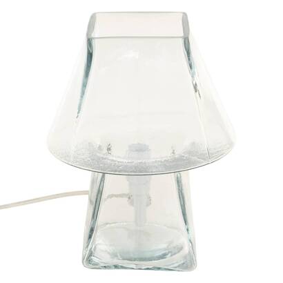 Lamp "elita" glass, transparent, h.26 cm