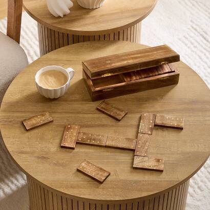 Dominoes "dalva" mango wood, 25x10 cm