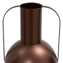 Vase "Barrel" Steel, Chocolate, H.42.5 cm Chocolate