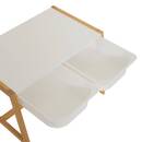 Children's desk with 2 drawers "Bako" Pine, White, 63,5x50 cm White