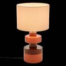 Lamp "Fiva" Linen, Bordeaux, H.50 cm Bordeaux