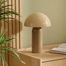 Lamp "Lito" Steel, Beige, H.37 cm Beige