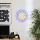 LED Neon "Dart " Multicolor, D.45 cm Multicolored