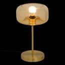 Lamp "Ophia " Recycled glass, Gold, H.35 cm Gold