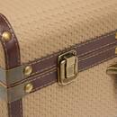 Set of 2 rectangular trunks "Bonie" Beige, L.40/45.5 cm Beige