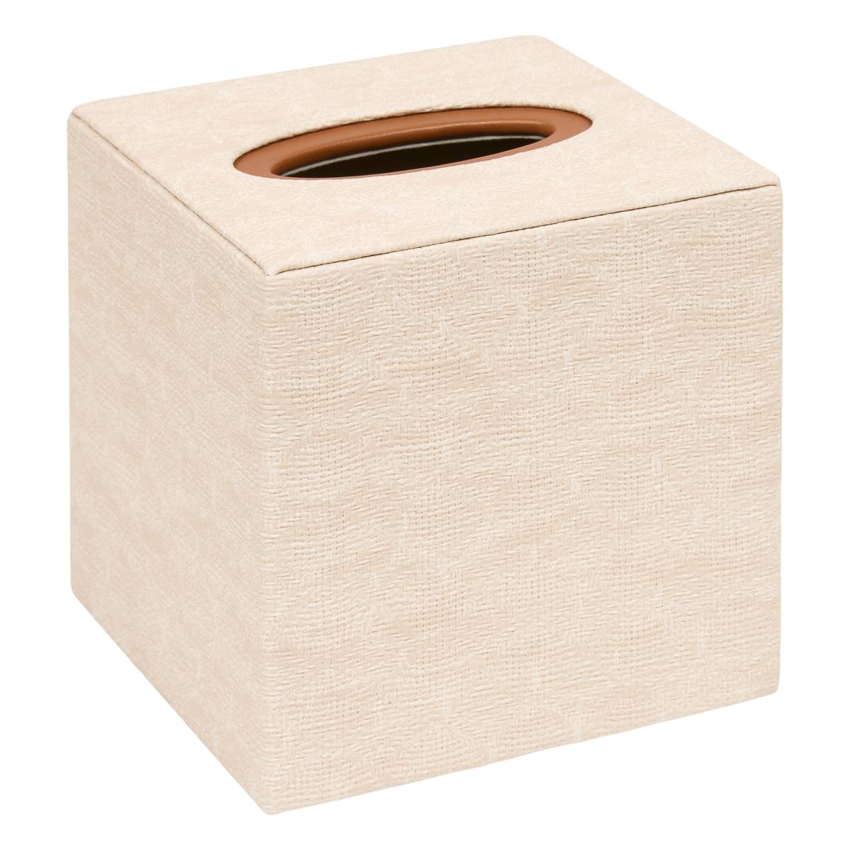 Tissue box "Whisky" Cream, 14.2x14 cm Cream