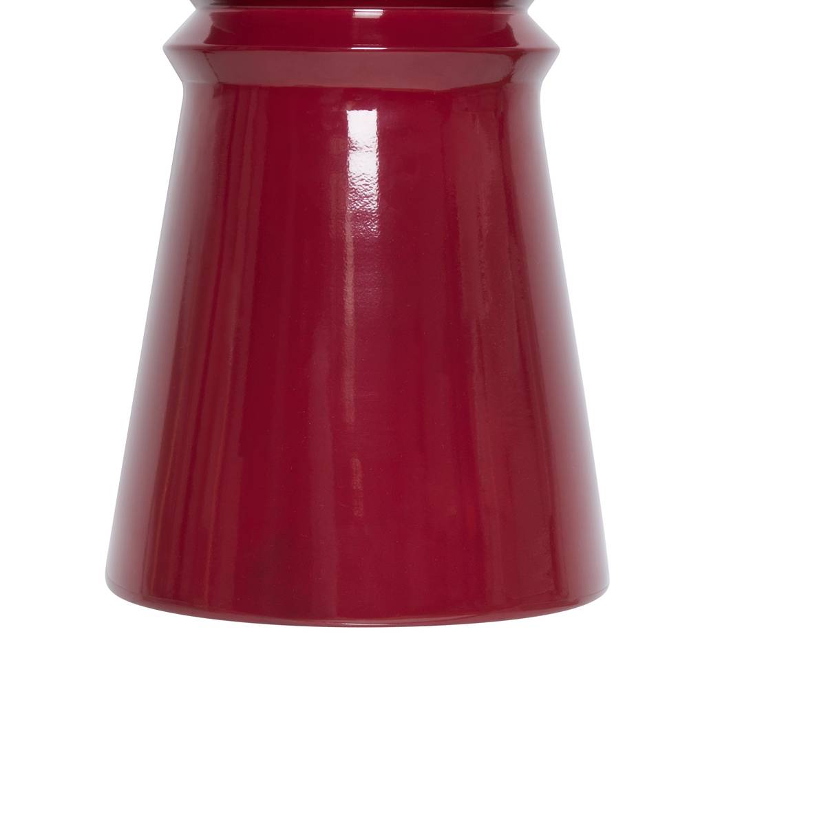 Side Table "Jaya" Steel, Garnet red, Dia. 38 cm Garnet red