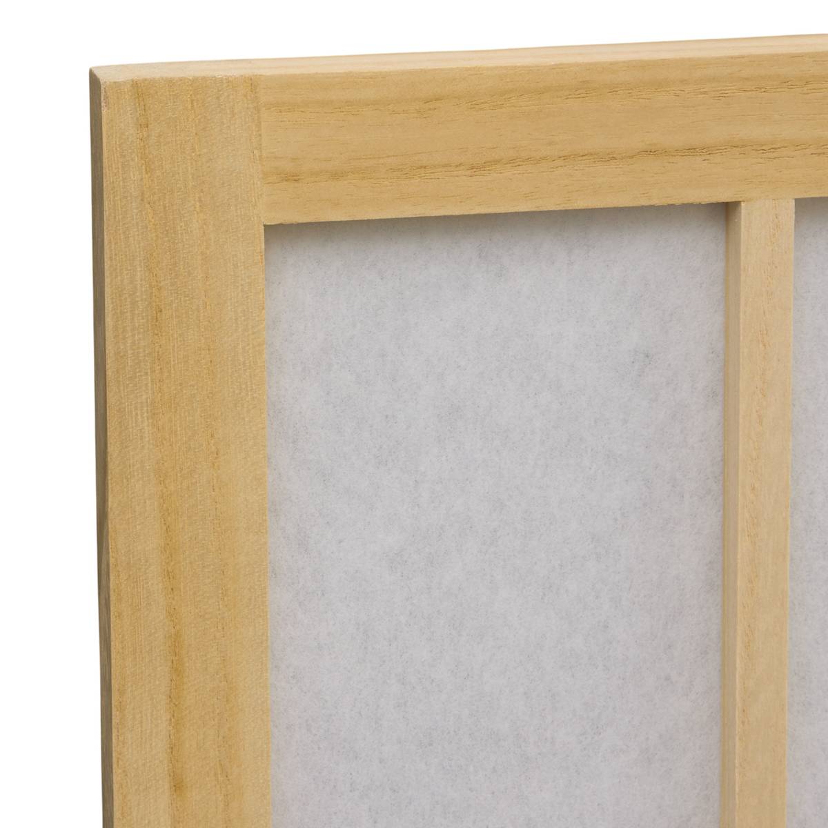 Room Divider "Sandai" Paulownia, White, 170x112.5 cm White