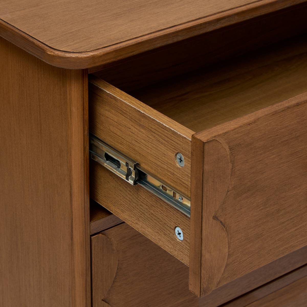 Rectangular 4-drawer chest "Mona" Pine, Brown, 80x45 cm Brown