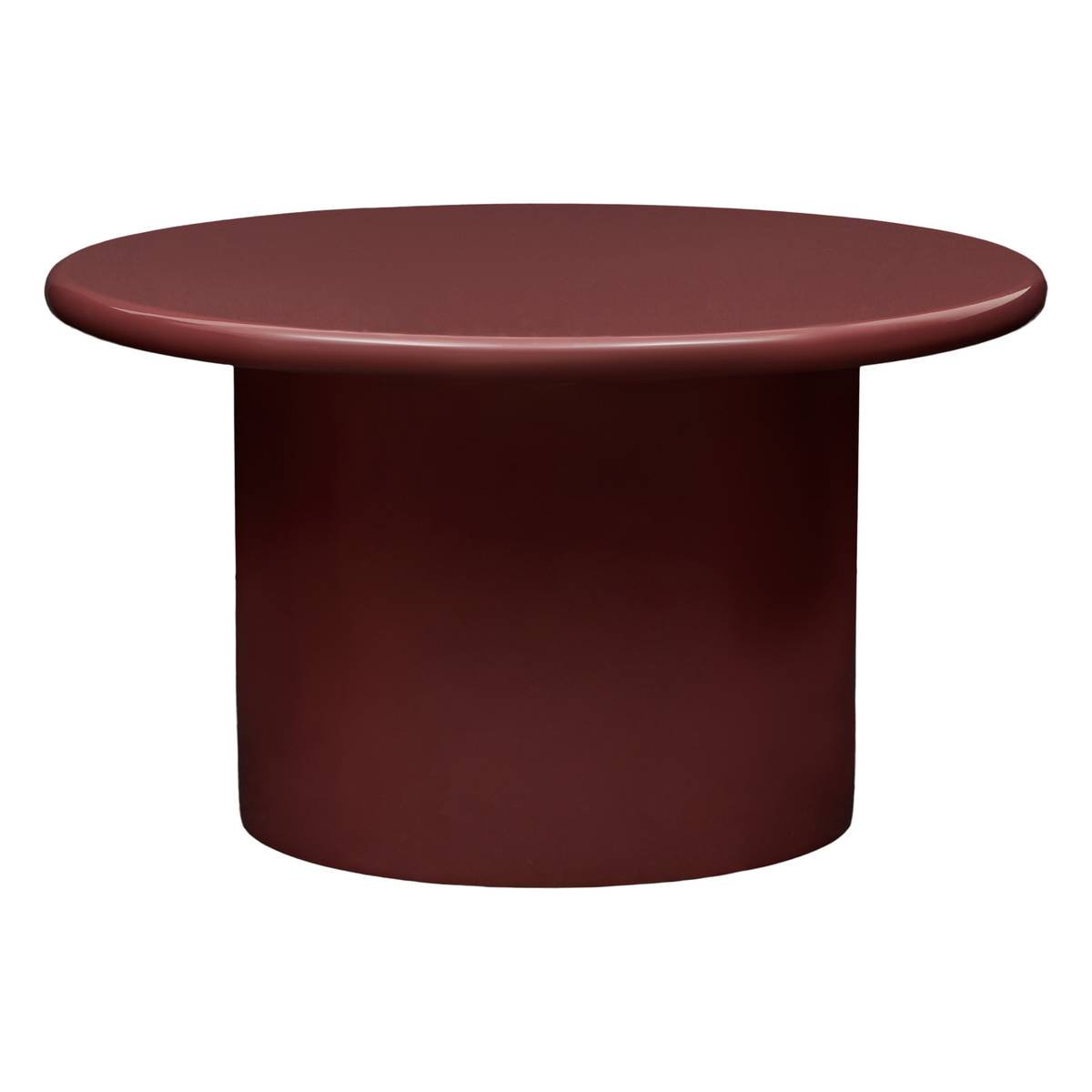 Round coffee table "Douglas" Bordeaux, D.80 cm Bordeaux